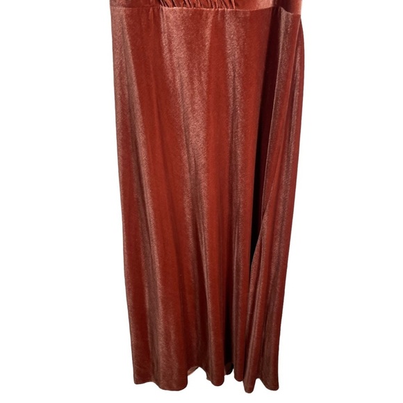 Jenny Yoo Ellis Flutter-Sleeve Open-Back Stretch Velvet Gown size 18 - Picture 9 of 13